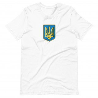 Buy a T-shirt with the coat of arms of Ukraine